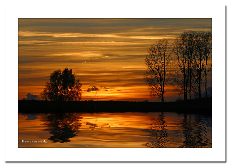 Sonnenuntergang am Rhein